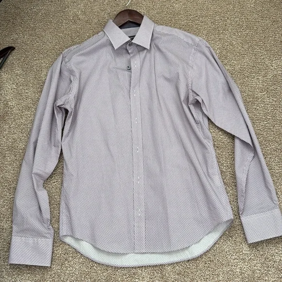 Bugatchi shaped fit dress shirt - Picture 6 of 7